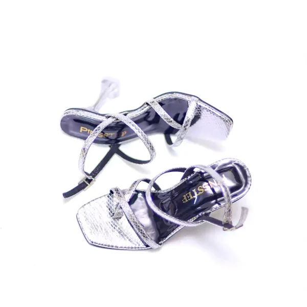 Summer Women Back Strap fashion Party Shoes 'KATIE' PinsStep Crystal Glass Transparent High Heel Sandals Shoes PinsStep buy online in Pakistan PinsStep Crystal cinderella Triangle Heel 7cm  Ladies Shoes