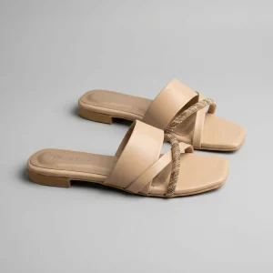 10474 Women slides slipper flat shoes 'JANIX' Buy Online PinsStep best luxury Ladies shoes brand Fawnn