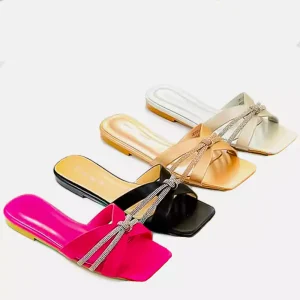 10518 Women Summer flat shoes 'AMIRA' Buy Online PinsStep best luxury slides slipper shoes brand