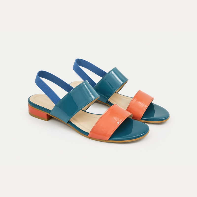 Flat Low Heel Sandal For Women | Evadine | PinsStep 1 10169 Flat Low Heel Sandal For Women 'Evadine' Buy Online PinsStep best luxury Flat Ladies shoes brand zinc4