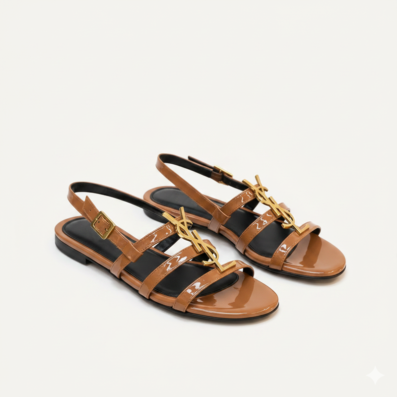 Plus Size Women Flat Sandals 'BELLA' Pinstep 1 10547 Buy Online Trendy Women Flat Sandals 'BELLA' Pintstep flat Female shoes Mustard