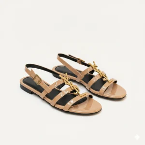 10547 Buy Online Trendy Women Flat Sandals 'BELLA' Pintstep flat Female shoes beige