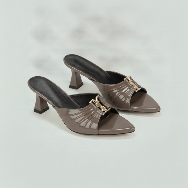 Women Chunky heeled Sandals | SOPHIE | Pinstep 4 10548 Buy Online Trendy Women Chunky heeled Sandals 'SOPHIE' Pinstep Sandals Female shoes Taupe grey
