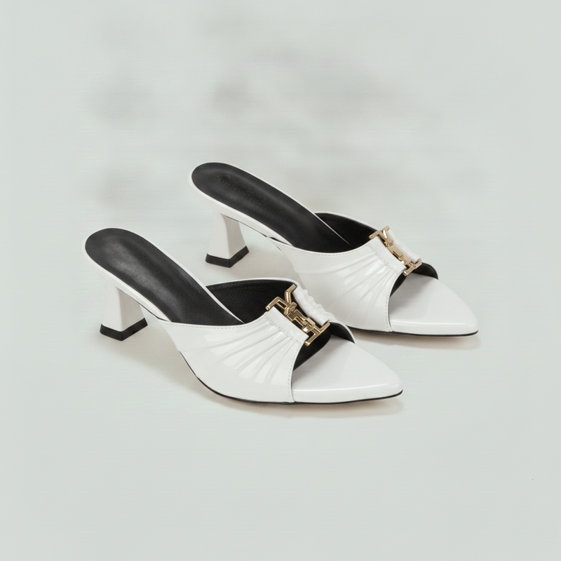 Women Chunky heeled Sandals | SOPHIE | Pinstep 3 10548 Buy Online Trendy Women Chunky heeled Sandals 'SOPHIE' Pinstep Sandals Female shoes white