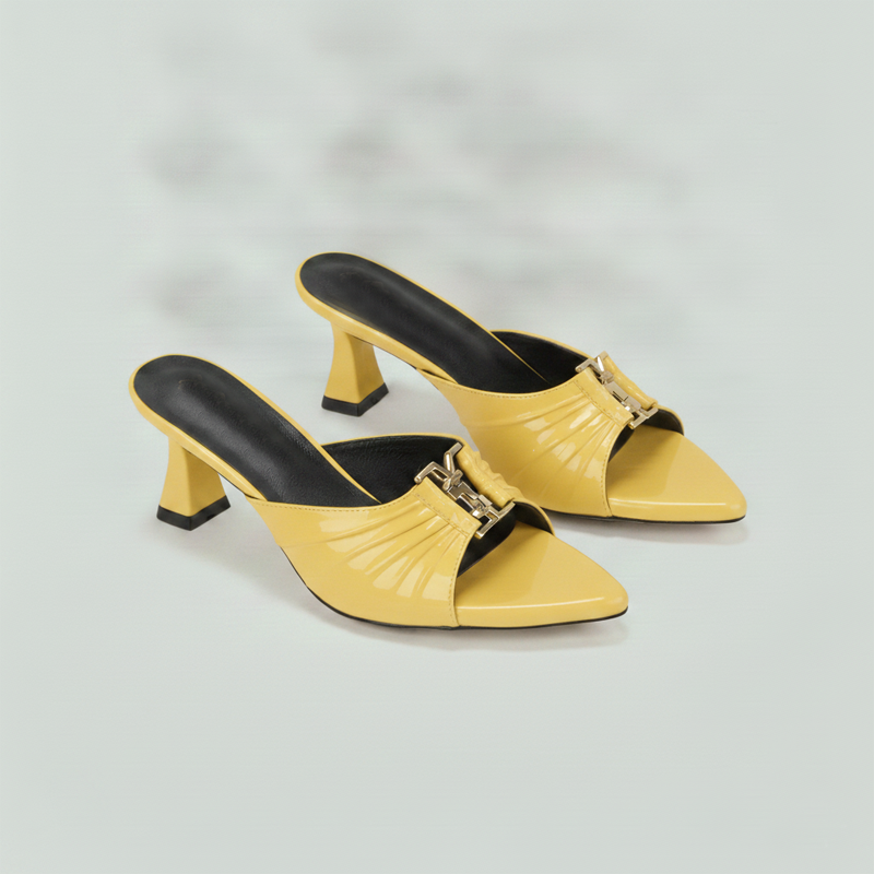 Women Chunky heeled Sandals | SOPHIE | Pinstep 2 10548 Buy Online Trendy Women Chunky heeled Sandals 'SOPHIE' Pinstep Sandals Female shoes yellow