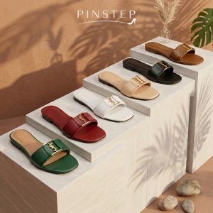 Plus Size Women Fashion Flat Slide Slippers 'AVERLY' Pinstep 10 10549 Buy Online Women Fashion Flat Slide Slippers 'AVERLY' Pinstep flat Female shoes