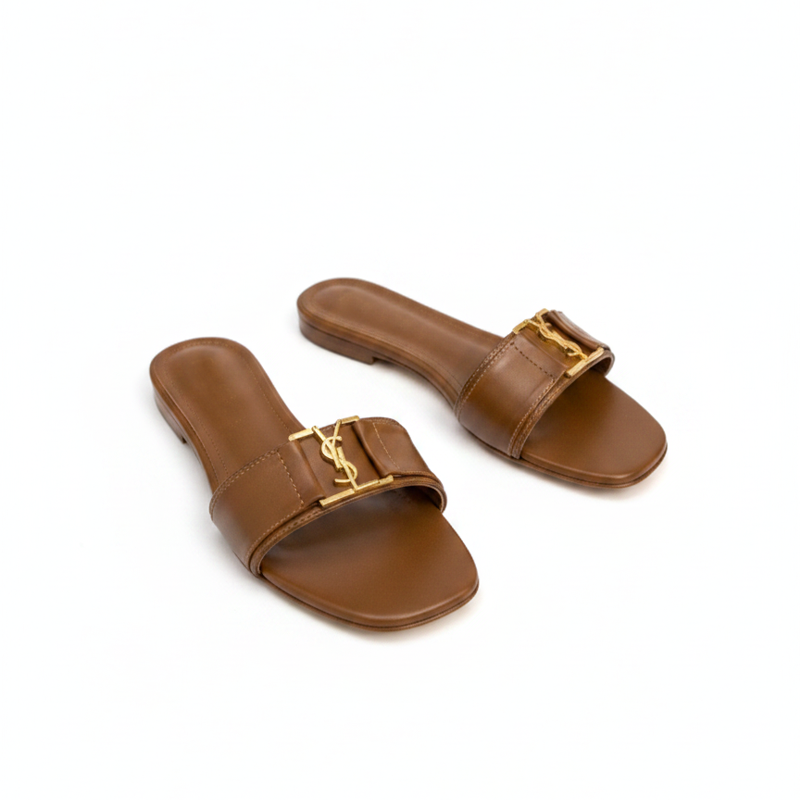 Plus Size Women Fashion Flat Slide Slippers 'AVERLY' Pinstep 5 10549 Buy Online Women Fashion Flat Slide Slippers 'AVERLY' Pinstep flat Female shoes mustard