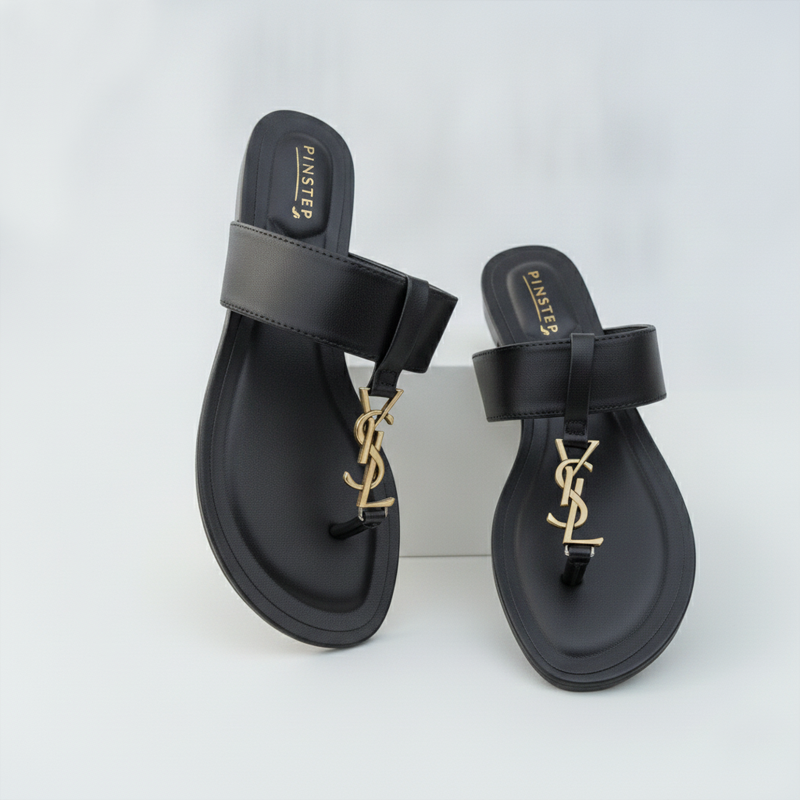 Women Fashion Flat Slide Slippers | LARA | Pintstep 3 10551 Buy Online Women Fashion Flat Slide Slippers 'LARA' Pinstep flat Female shoes black