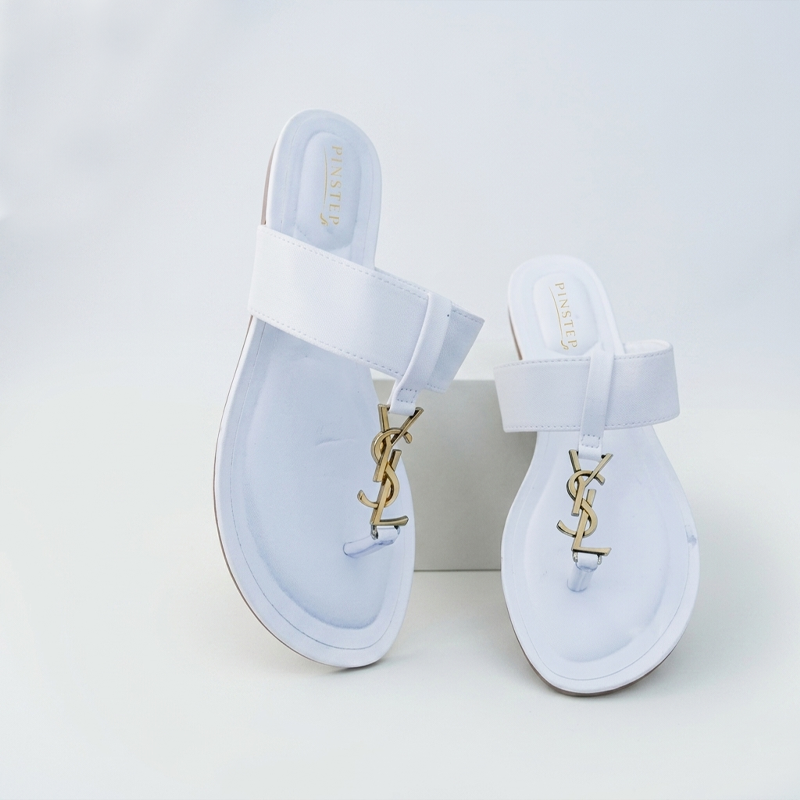 Women Fashion Flat Slide Slippers | LARA | Pintstep 2 10551 Buy Online Women Fashion Flat Slide Slippers 'LARA' Pinstep flat Female shoes white