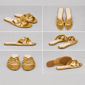 Women Flat Slide Slippers | STELLA | Pinstep 9 10555 Buy Online Women Flat Slide Slippers 'STELLA' Pinstep Flat Female shoes1