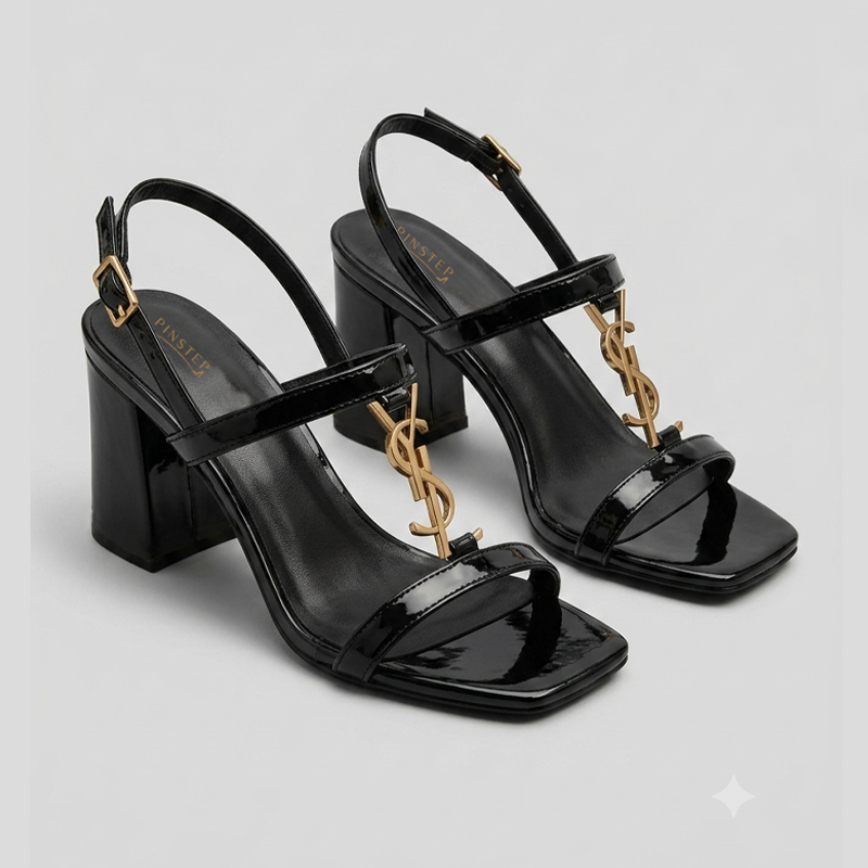Women Heel Sandals | HOMER | Pintstep 2 10545 Buy Online Women Heel Sandals 'HOMER' Pintstep 3 inches Block Heel Female shoes black