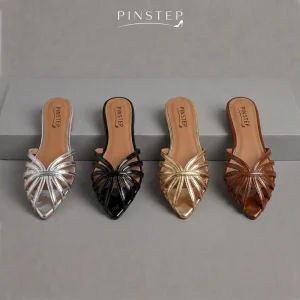 10561 Buy Online Women Trendy Flat Sandal 'TESS' Pinstep Luxury female shoes