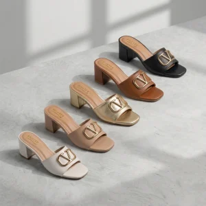 10562 Buy Online Women Trendy Heeled Sandal 'VALEN' Pinstep Luxury female shoes