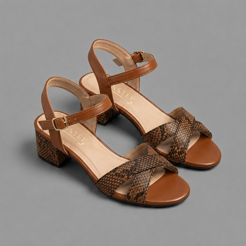 Women Heeled Sandal | ELARA | Pinstep 4 10563 Buy Online Women Heeled Sandal 'ELARA' Pinstep Luxury female shoes mustard