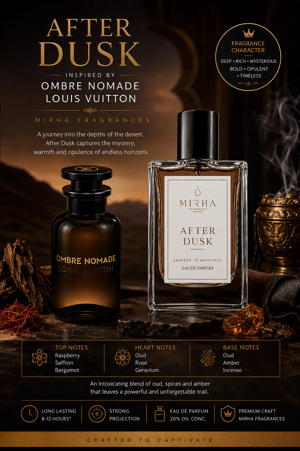 After Dusk – Inspired by Ombre Nomade Louis Vuitton | Mirha Fragrances 3 Mirha Fragrances -After Dusk-Inspired by Ombre Nomade Louis Vuitton-2