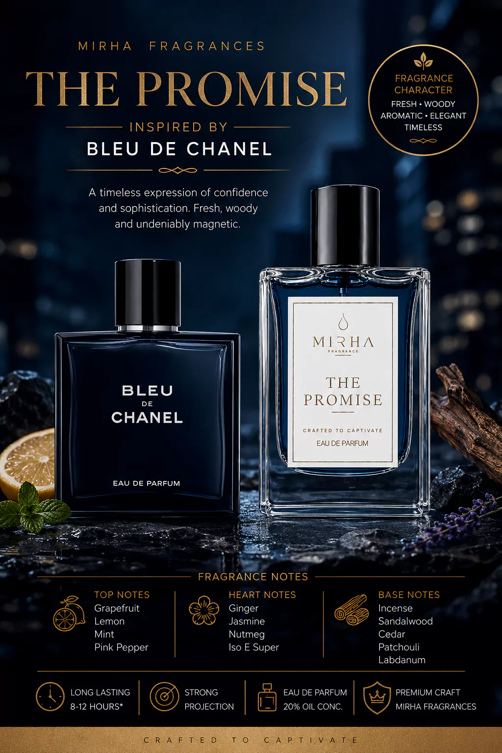 The Promise – Inspired by Bleu de Chanel | Mirha Fragrances 3 Mirha Fragrances -The Promise - Inspired by Bleu de Chanel-2
